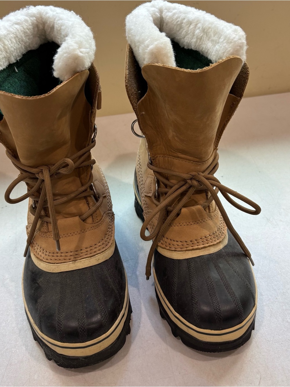 Sorrel Caraboo Leather and Rubber Insulated Winter Boots - Brown